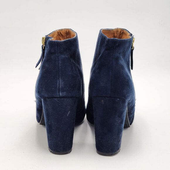 A.N.A. Blue Faux Suede Ankle Booties Size 8.5 - Picture 6 of 9